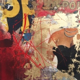 METRO ROUGE 2, 30X30 cm, 2015 - FRAGMENT - URBAIN